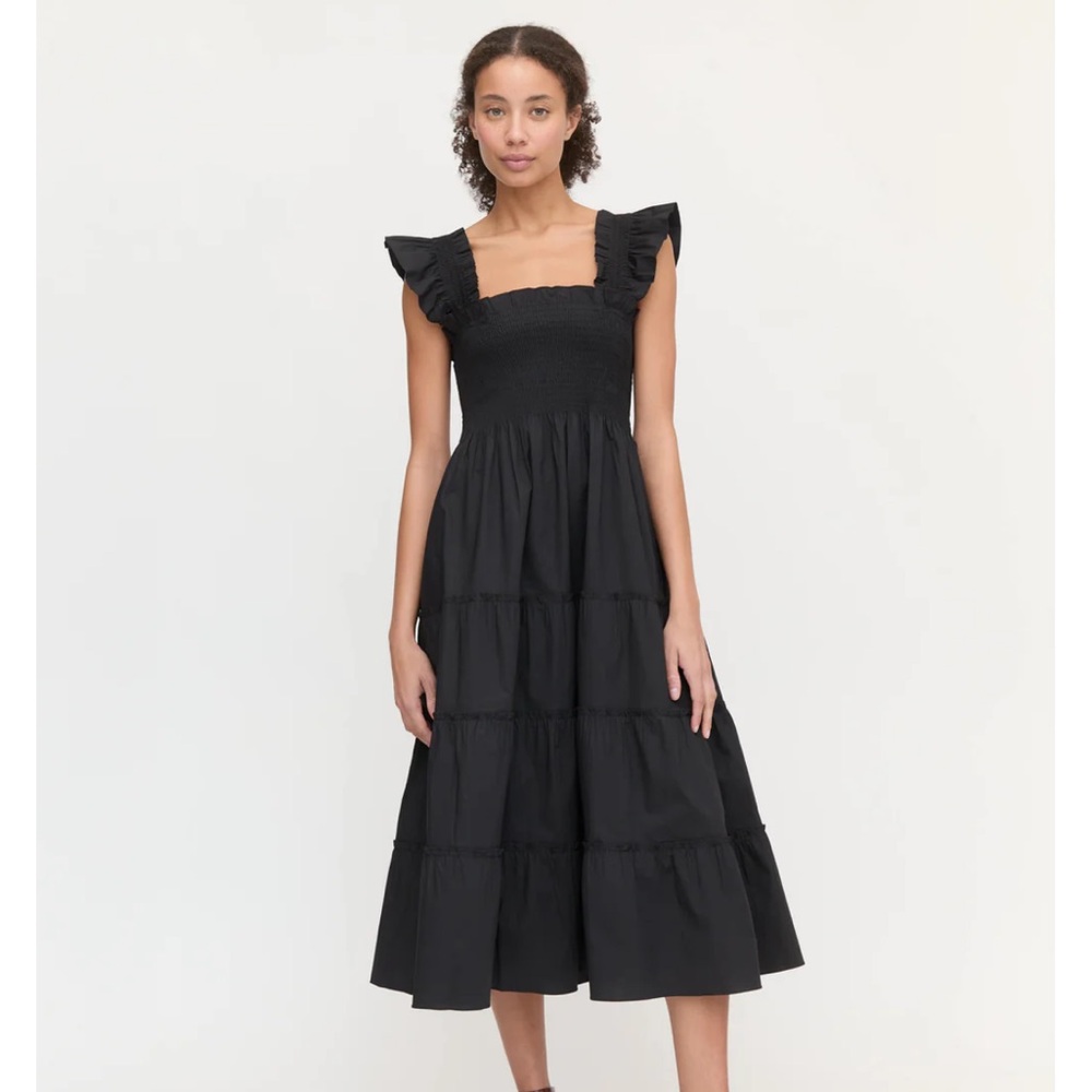 NWOT Hill House Ellie Nap Dress Size L black poplin